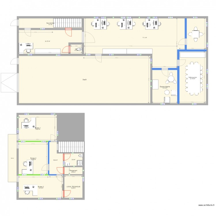 VILLEBON 2 porte. Plan de 0 pièce et 0 m2