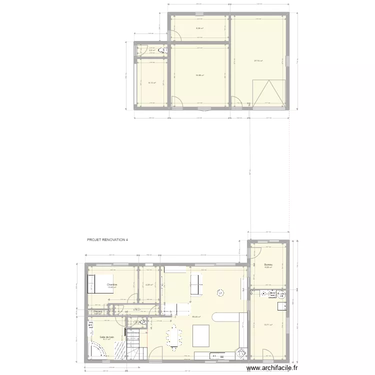 RENOVATION 4. Plan de 