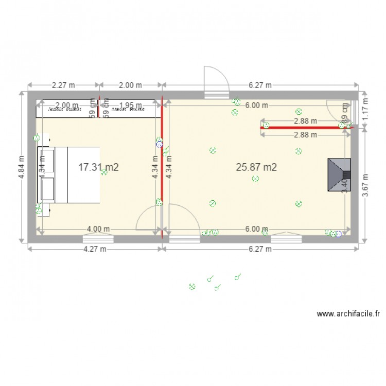 maison marmande rdc1. Plan de 0 pièce et 0 m2