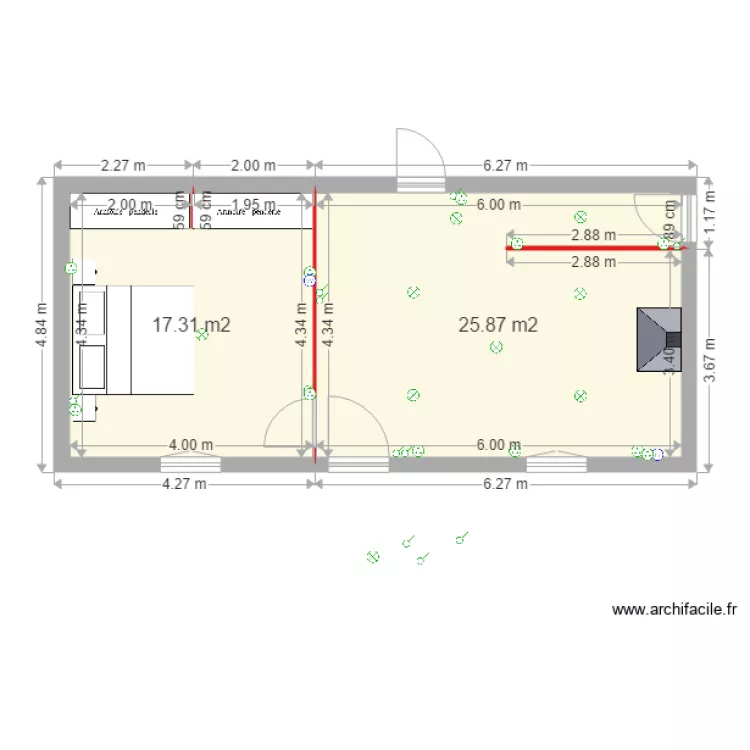 maison marmande rdc1. Plan de 