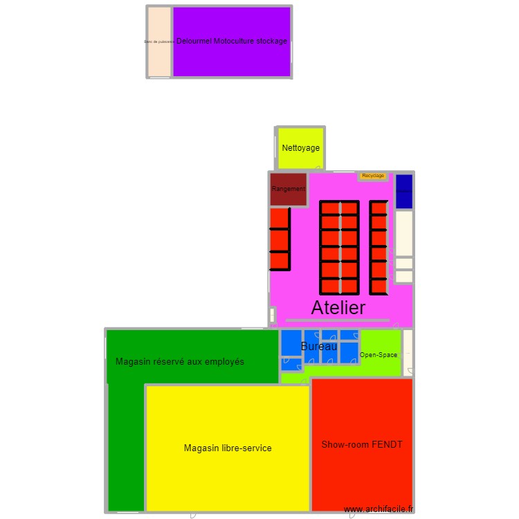 Plan delourmel. Plan de 41 pièces et 2380 m2