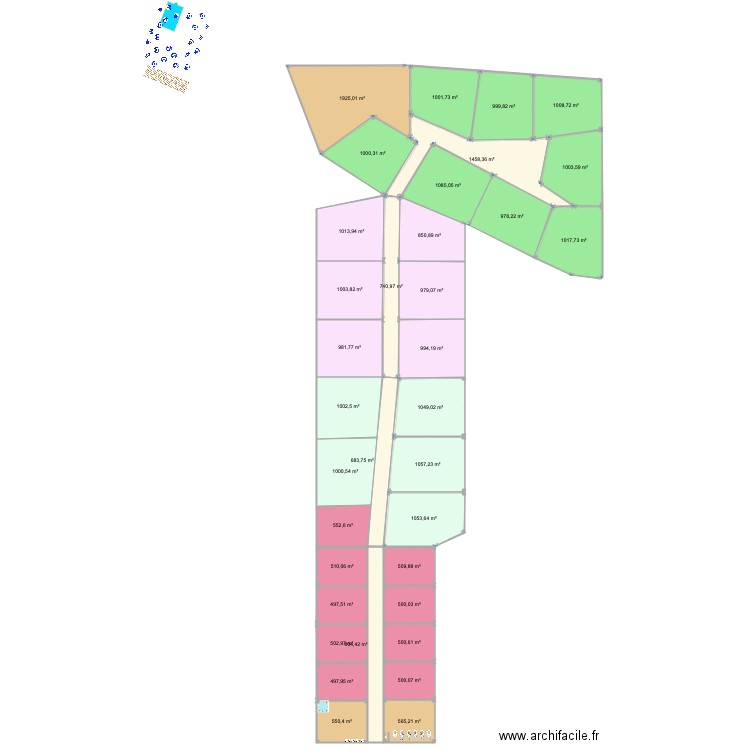 HONE CREEK con lotes 500m2 v2. Plan de 0 pièce et 0 m2