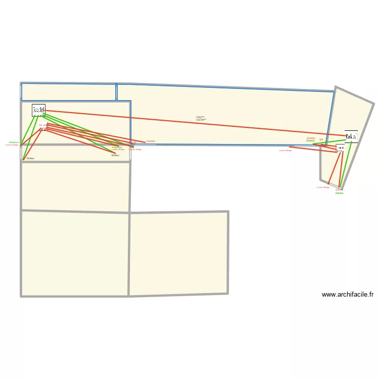 controle acc&egrave;s Lismonde. Plan de 