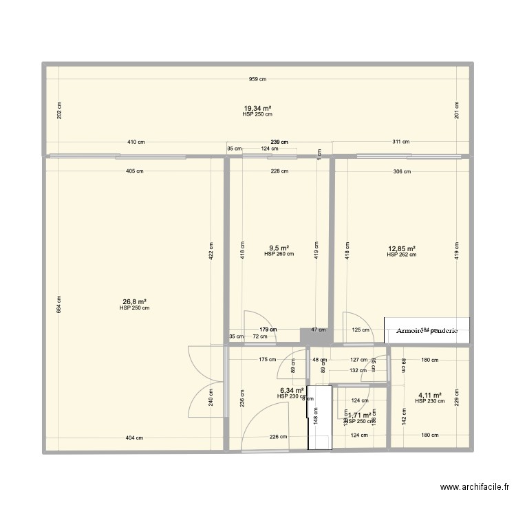 plan1. Plan de 0 pièce et 0 m2