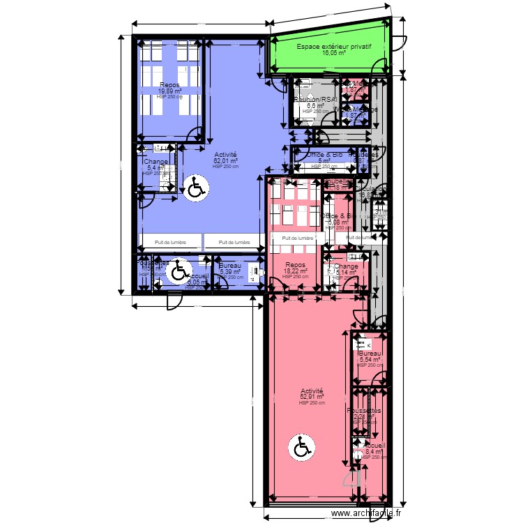 Malakoff 2 projet V2 ArL fr JoD. Plan de 30 pièces et 299 m2