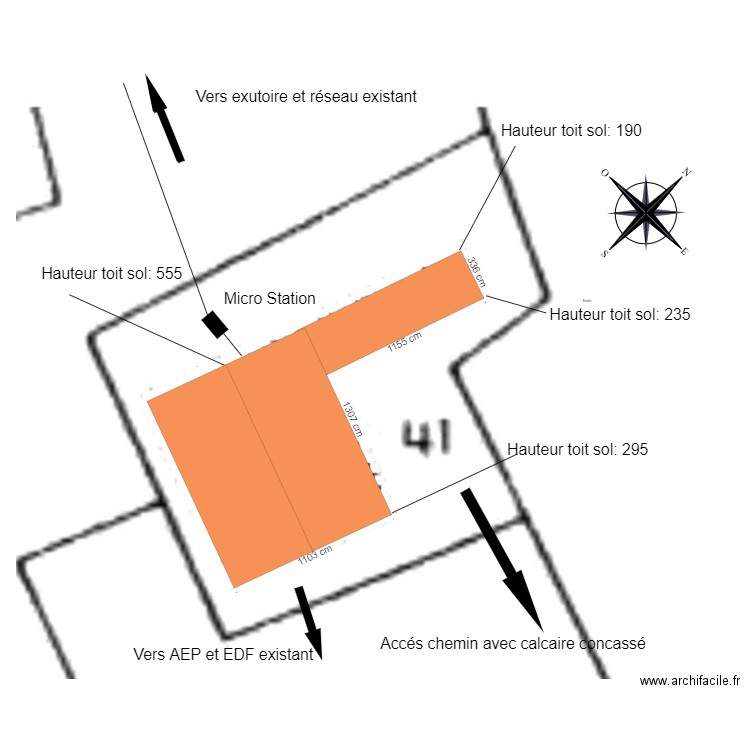 plan de masse 2 gros plan. Plan de 0 pièce et 0 m2