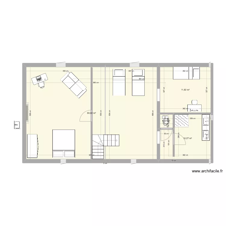 Petit Rezole Grenier Version janvier 2023. Plan de 