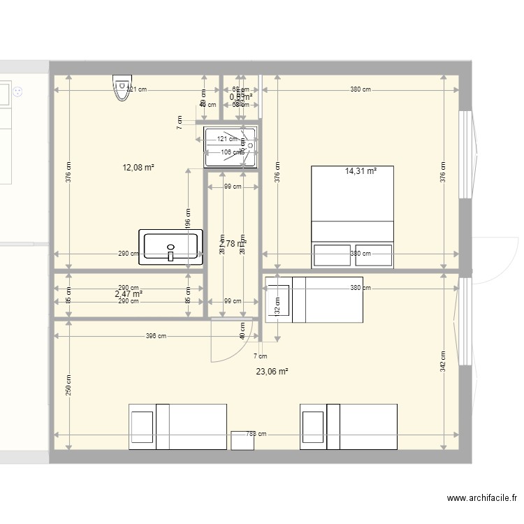 gite haut modifier. Plan de 0 pièce et 0 m2