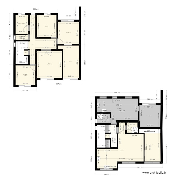 MONTFERMEIL - 1er. Plan de 17 pièces et 169 m2