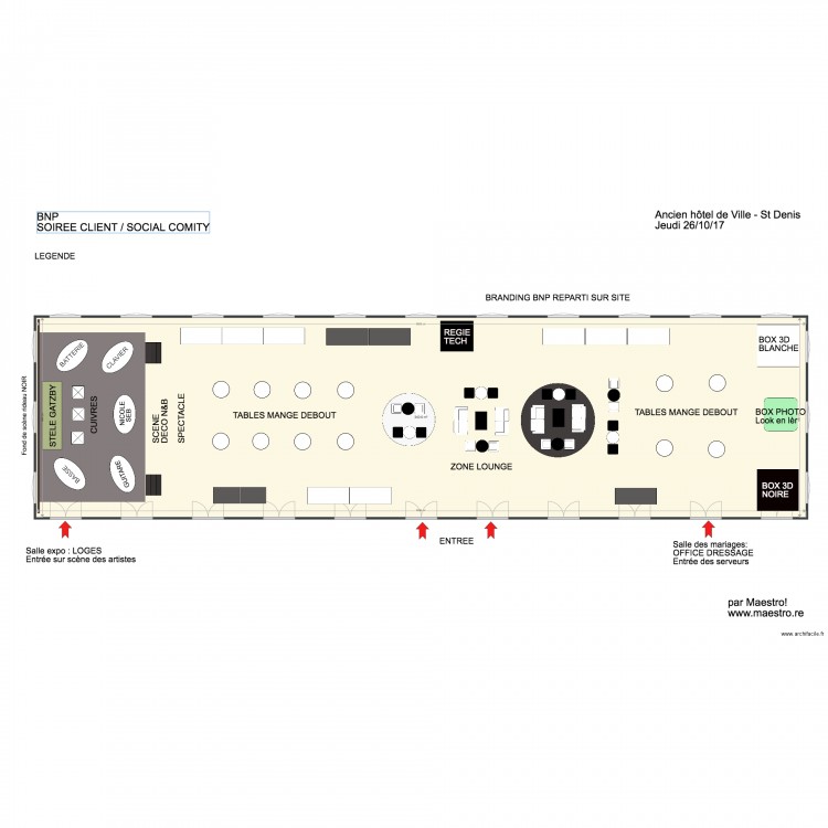 BNP EVENT CLIENT 2017 V2. Plan de 0 pièce et 0 m2