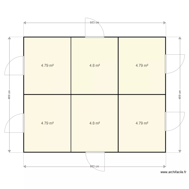 Axe Brignolles. Plan de 