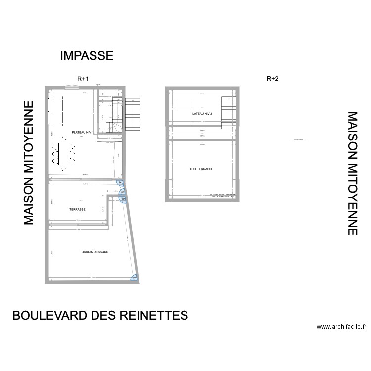 PLAN NU ECHELLE REELE TAT agencement 2. Plan de 0 pièce et 0 m2