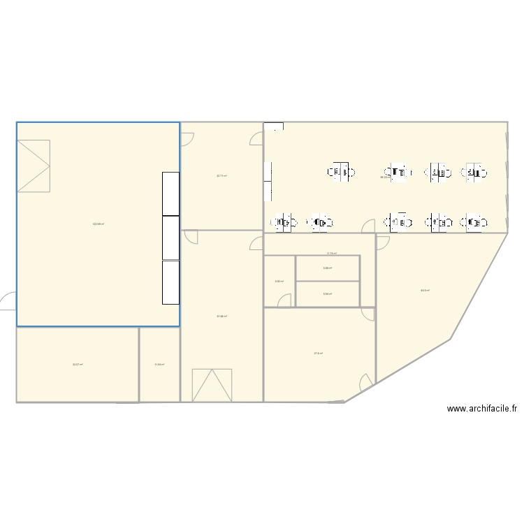 bureau 2. Plan de 0 pièce et 0 m2