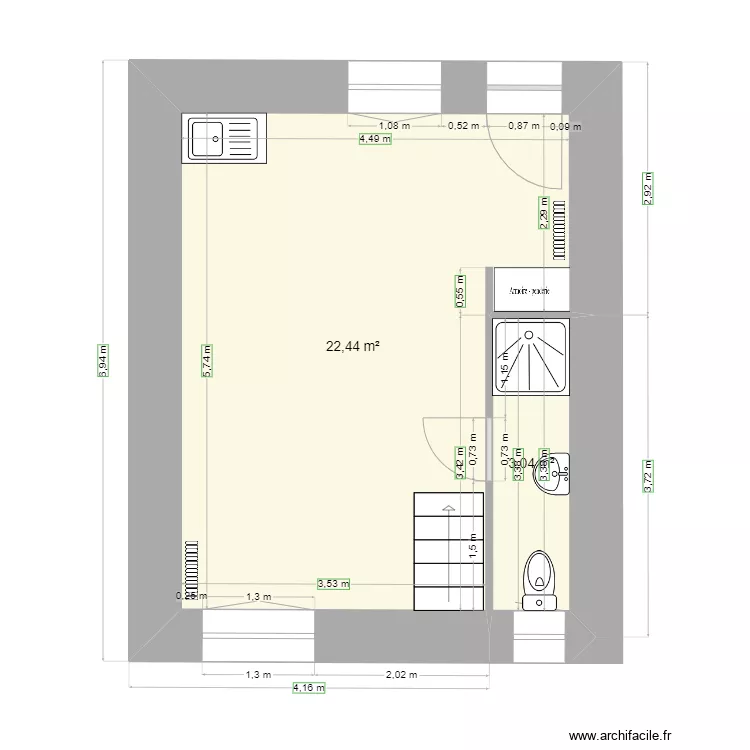 Plan RDC SAINT Gilles. Plan de 