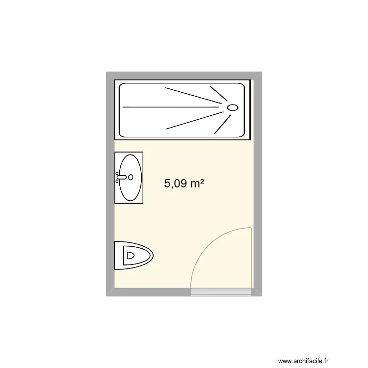 SALLE. Plan de 1 pièce et 5 m² SALLE. Plan de 1 pièce et 5 m²