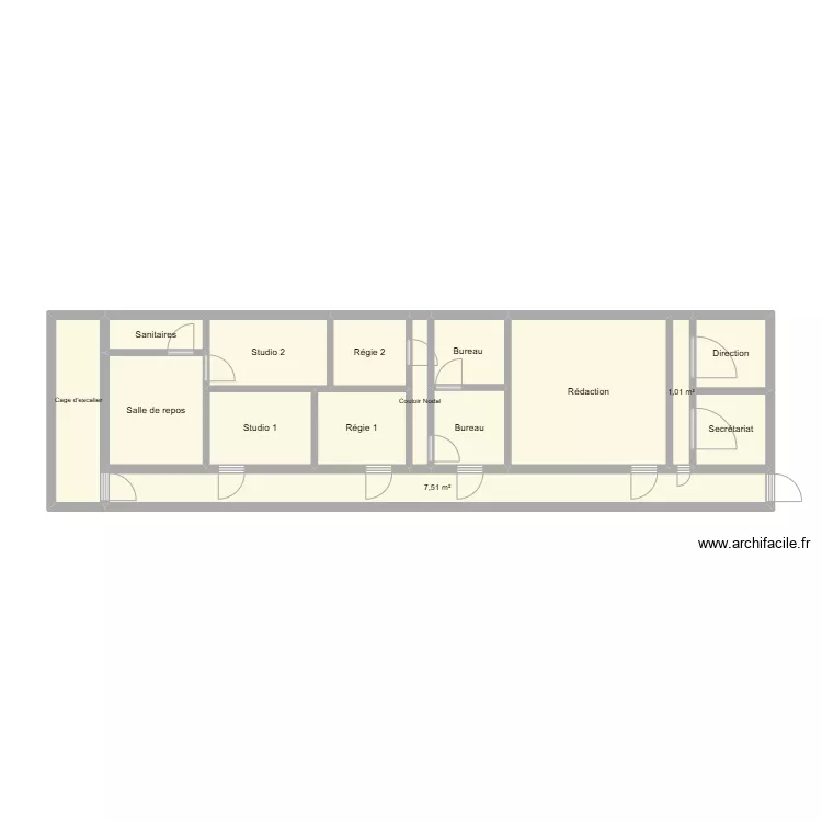 Plan initial. Plan de 