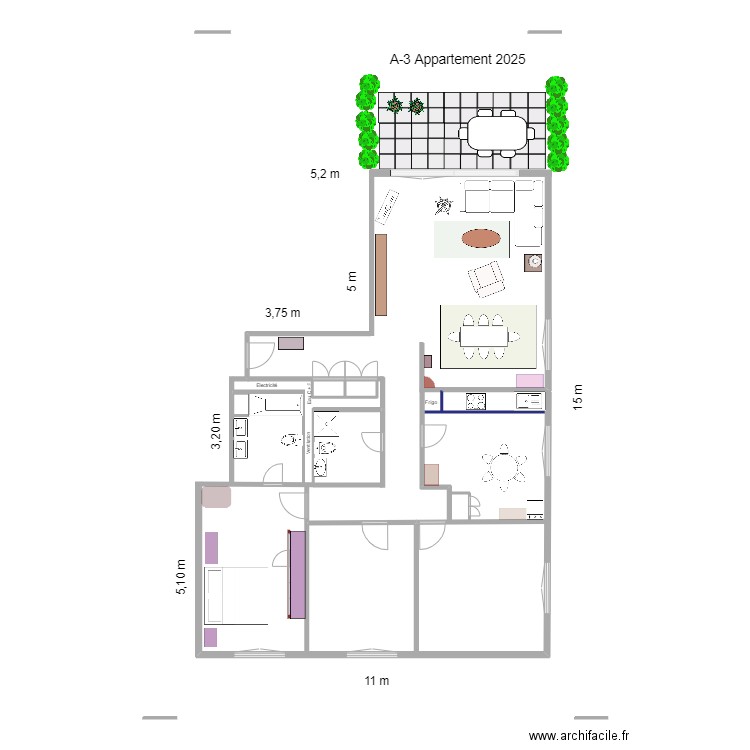 A-3 Appartement  2025 . Plan de 0 pièce et 0 m2