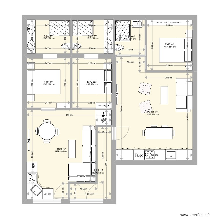RDC Impression. Plan de 0 pièce et 0 m2