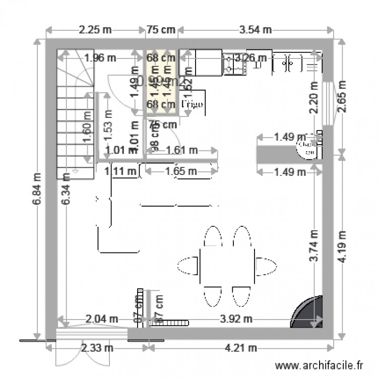 1er étage N7 modif 3. Plan de 0 pièce et 0 m2