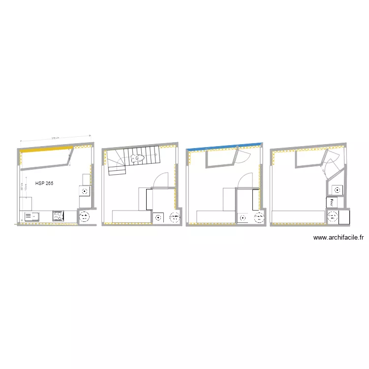 Escalier 1. Plan de 