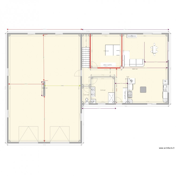 maisonbasemilie21metrescotes1. Plan de 0 pièce et 0 m2