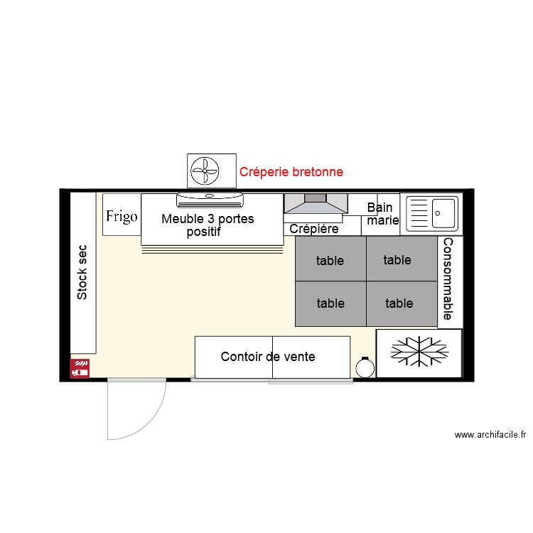 creperie bretonne 5. Plan de 0 pièce et 0 m2