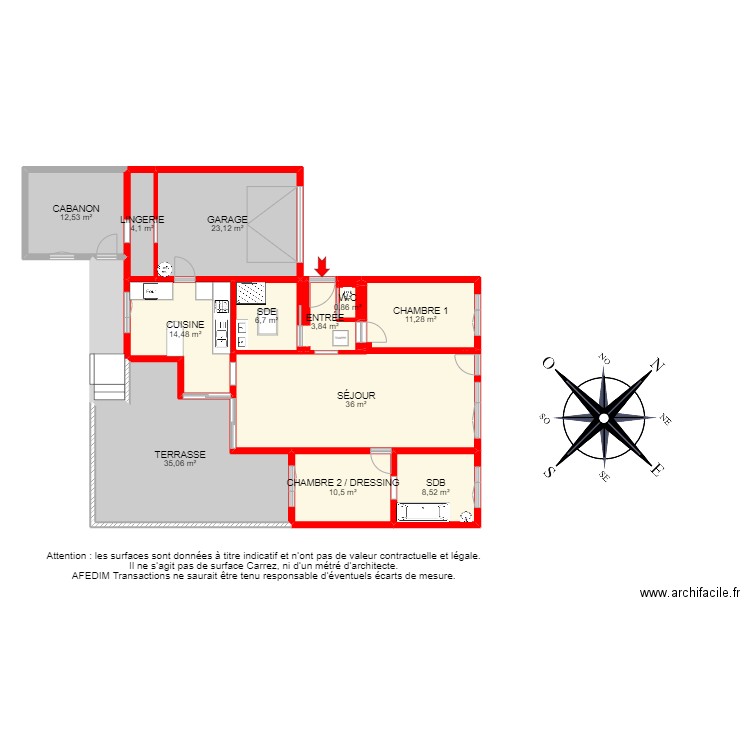 BI 11644 - . Plan de 15 pièces et 174 m2