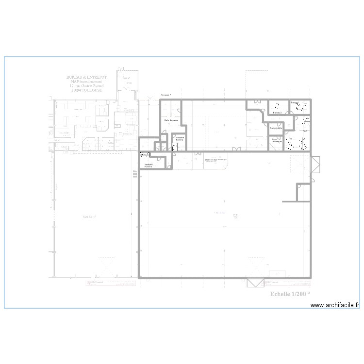 PLAN VIDE. Plan de 10 pièces et 397 m2