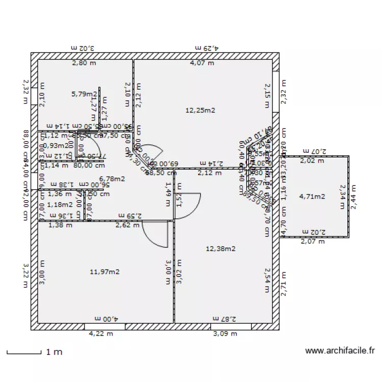 Etage 1. Plan de 