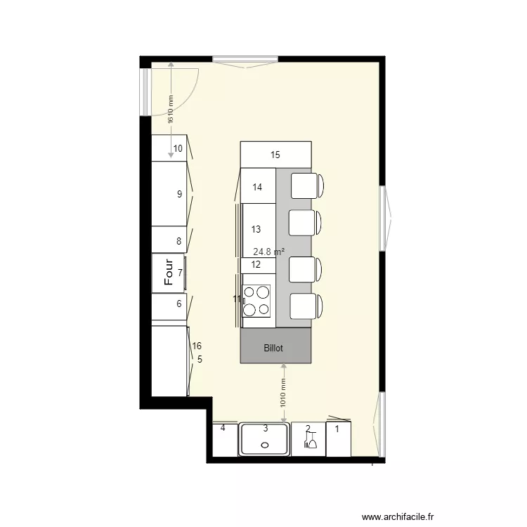 Hotel le Loup Blanc. Plan de 