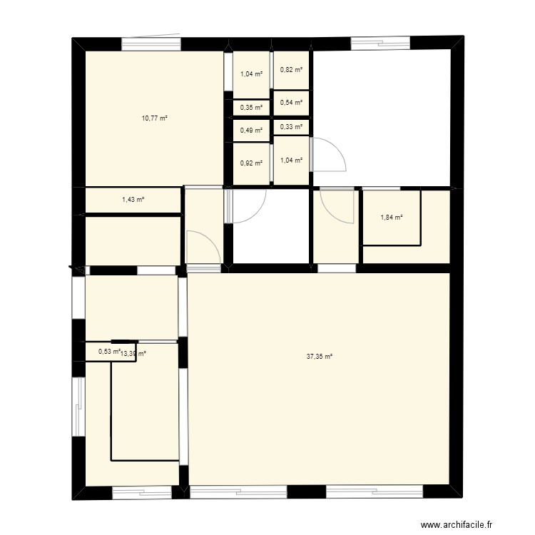 rdc bretagne 7. Plan de 0 pièce et 0 m2
