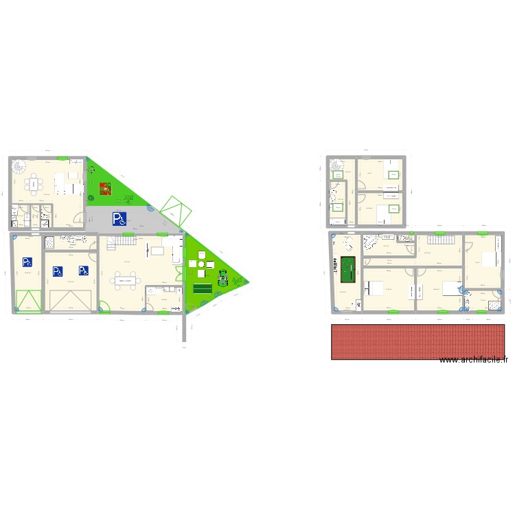 Citry forever. Plan de 18 pièces et 382 m2