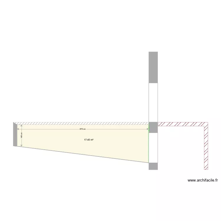 COUPE GARAGE COTE GAUCHE EXTERIEUR. Plan de 