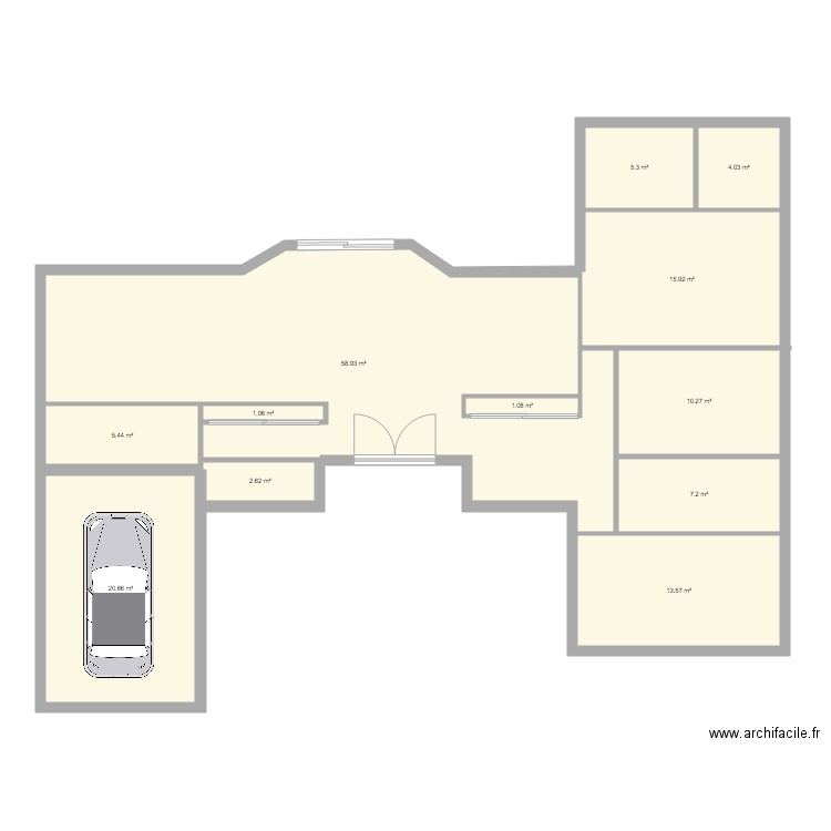 abc. Plan de 0 pièce et 0 m2