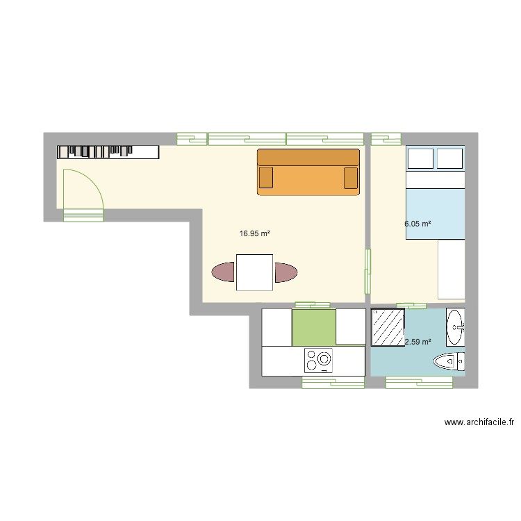 la paz 21. Plan de 0 pièce et 0 m2