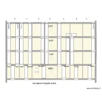 Emplacement colonnes techniques cot&eacute; fa&ccedil;ade