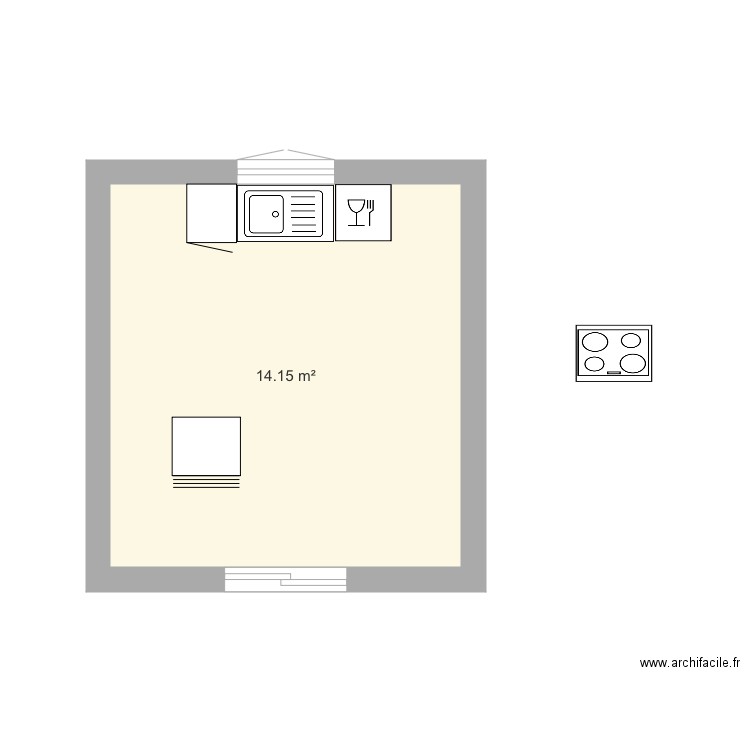 Cuisine moutain view. Plan de 0 pièce et 0 m2