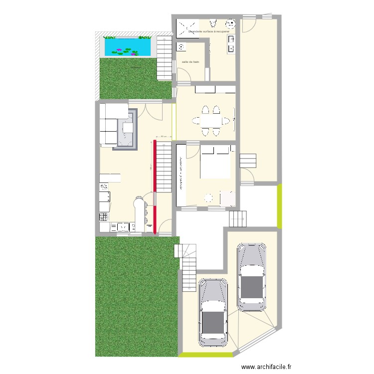 plan de masse maison studio mezza garage. Plan de 0 pièce et 0 m2