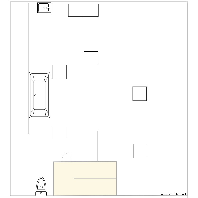 studio. Plan de 0 pièce et 0 m2