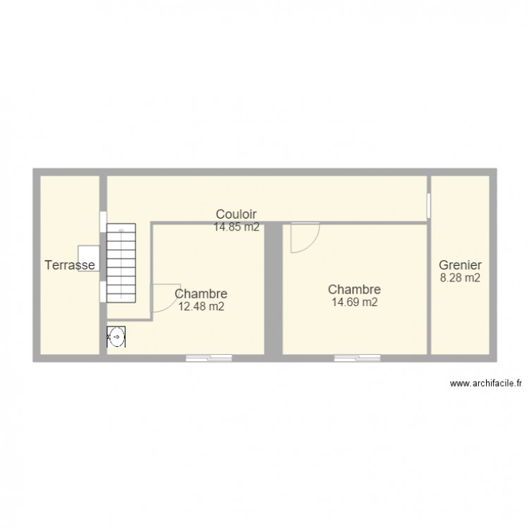 maison etage. Plan de 0 pièce et 0 m2