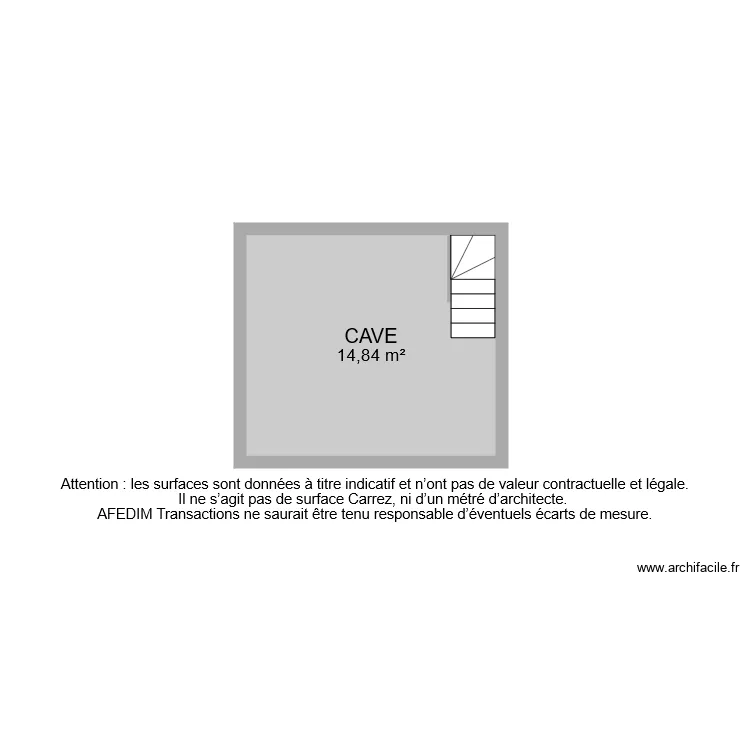 BI 7521 CAVE. Plan de 