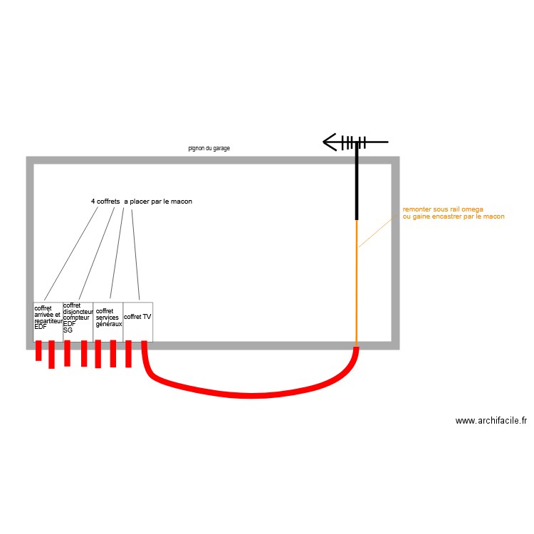 plan coffret pignon garage illettes lot 37. Plan de 0 pièce et 0 m2