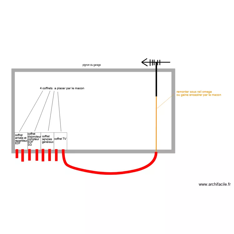 plan coffret pignon garage illettes lot 37. Plan de plan coffret pignon garage illettes lot 37. Plan de