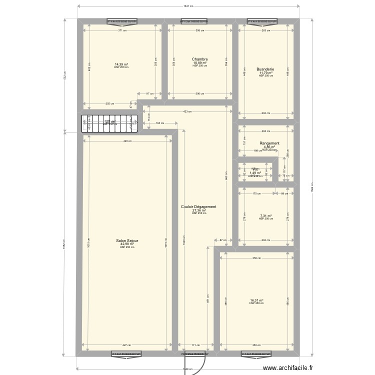 BECHER RDC. Plan de 0 pièce et 0 m2