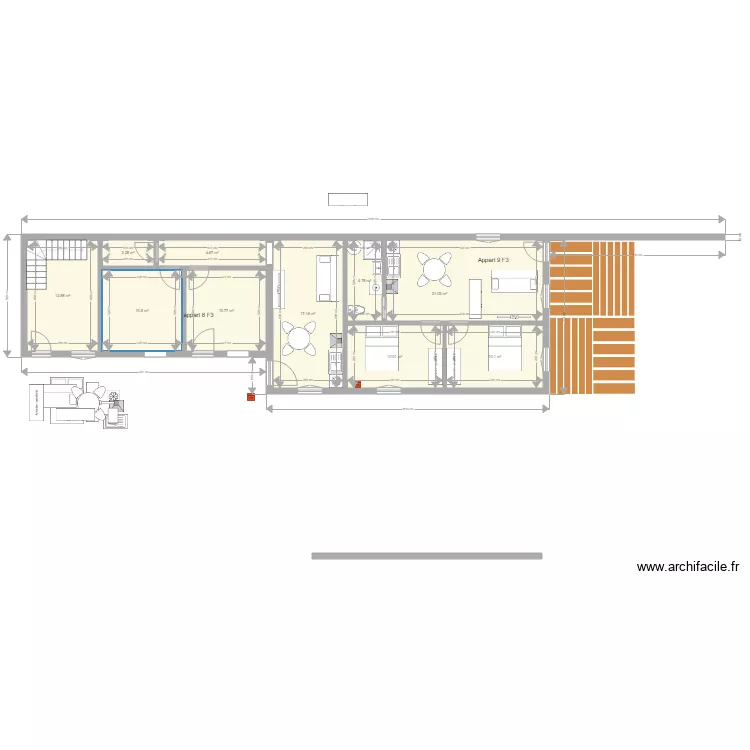 pierre de bresse Le Moulin 20 Fevrier 2020 Appartement 8 et 9 . Plan de pierre de bresse Le Moulin 20 Fevrier 2020 Appartement 8 et 9 . Plan de
