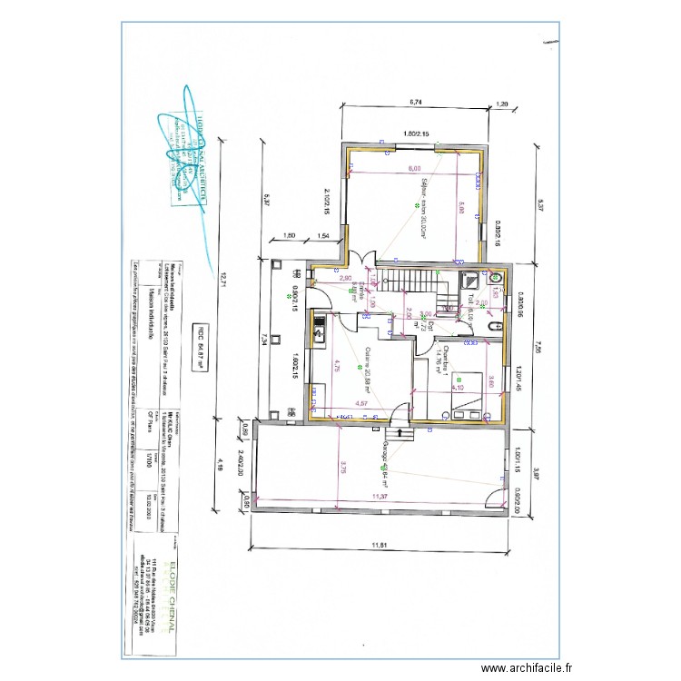 Plan RdC Okan. Plan de 0 pièce et 0 m2