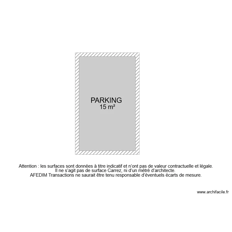 BI 7045 PARKING. Plan de 