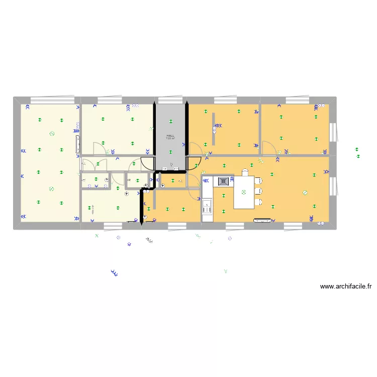 appart location ELECTRICTE. Plan de 