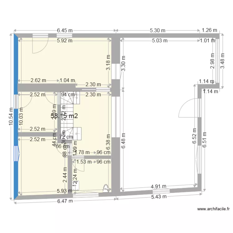 maison rdc3. Plan de 