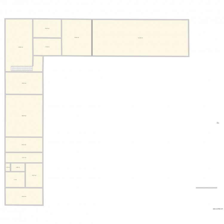 Domaine de Cauvicourt 1er étage. Plan de 0 pièce et 0 m2